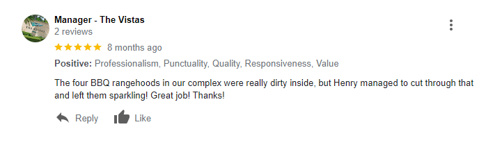 Review of bbq cleaning gold coast