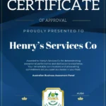 henry service co certificate4